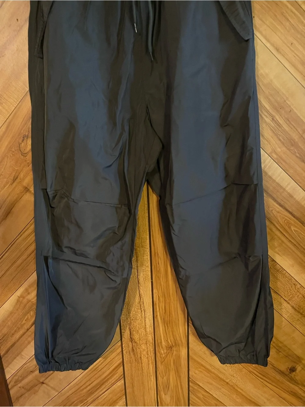 Kook N Keech Mens 36 Dark Gray Wind Suit Track Pants Elastic Jogger Active